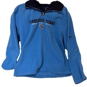 Reebok Blue Tennessee Titans Half-Zip Pullover